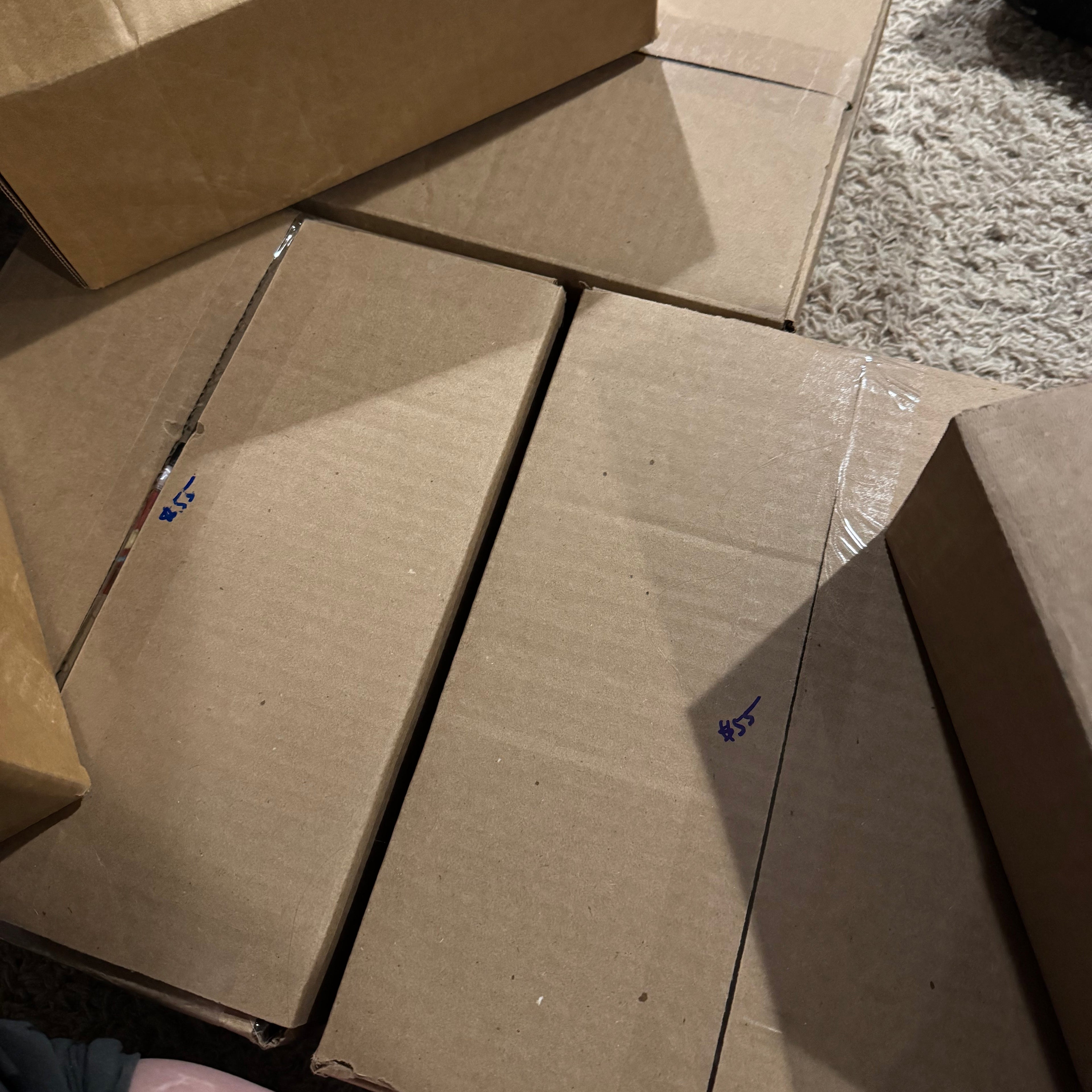 Cleaning Out Inventory Mystery Book Boxes