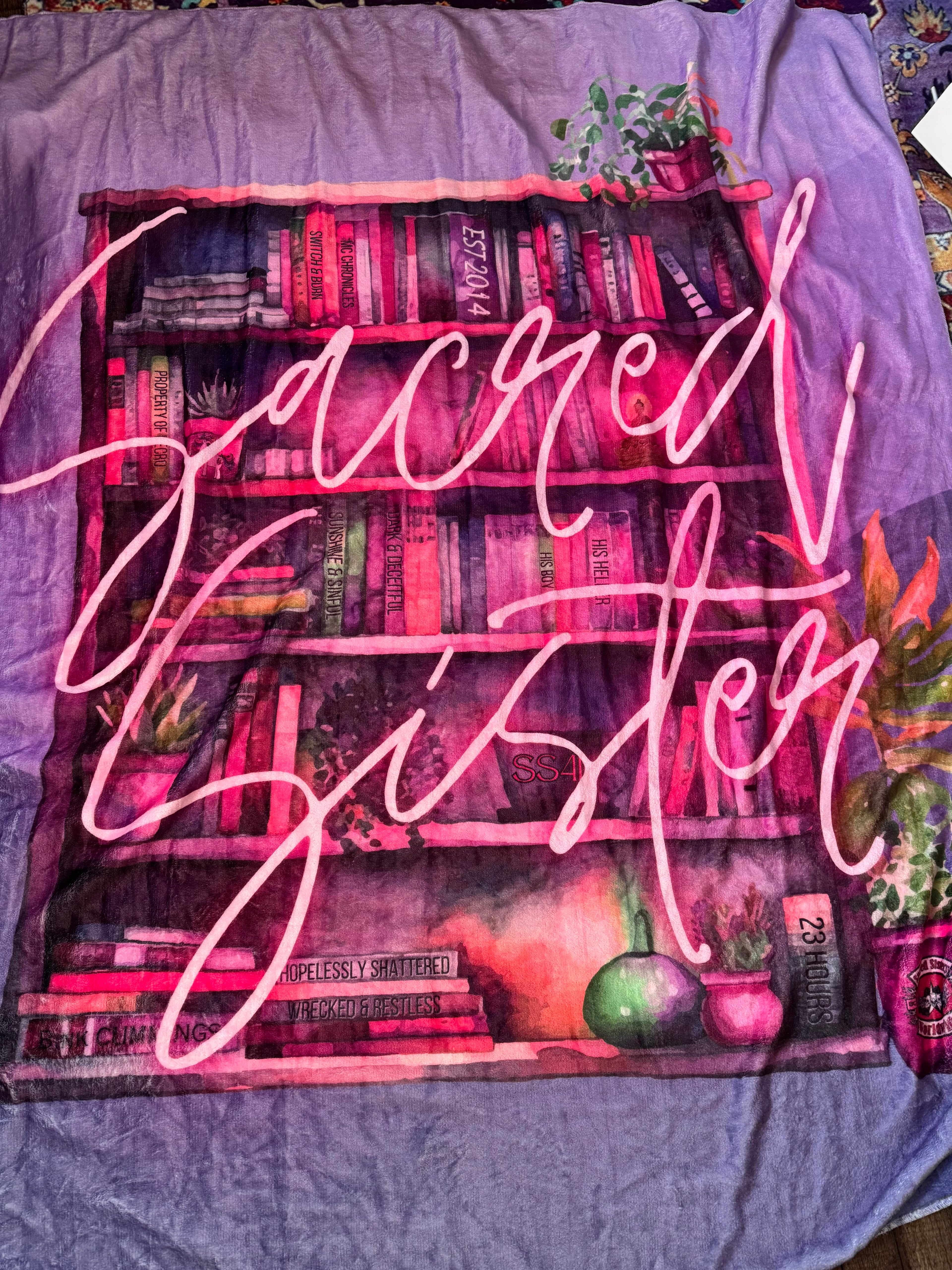 Sacred Sister BookShelf Throw Blanket
